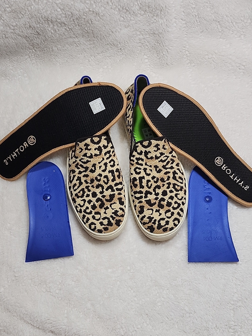 Rothy's The Original Slip On Loafers Washable Animal Print Shoes Sz 10 - Picture 4 of 16